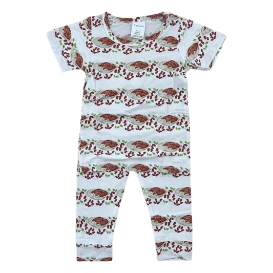 Velvet Fawn Pajama - Red Beans