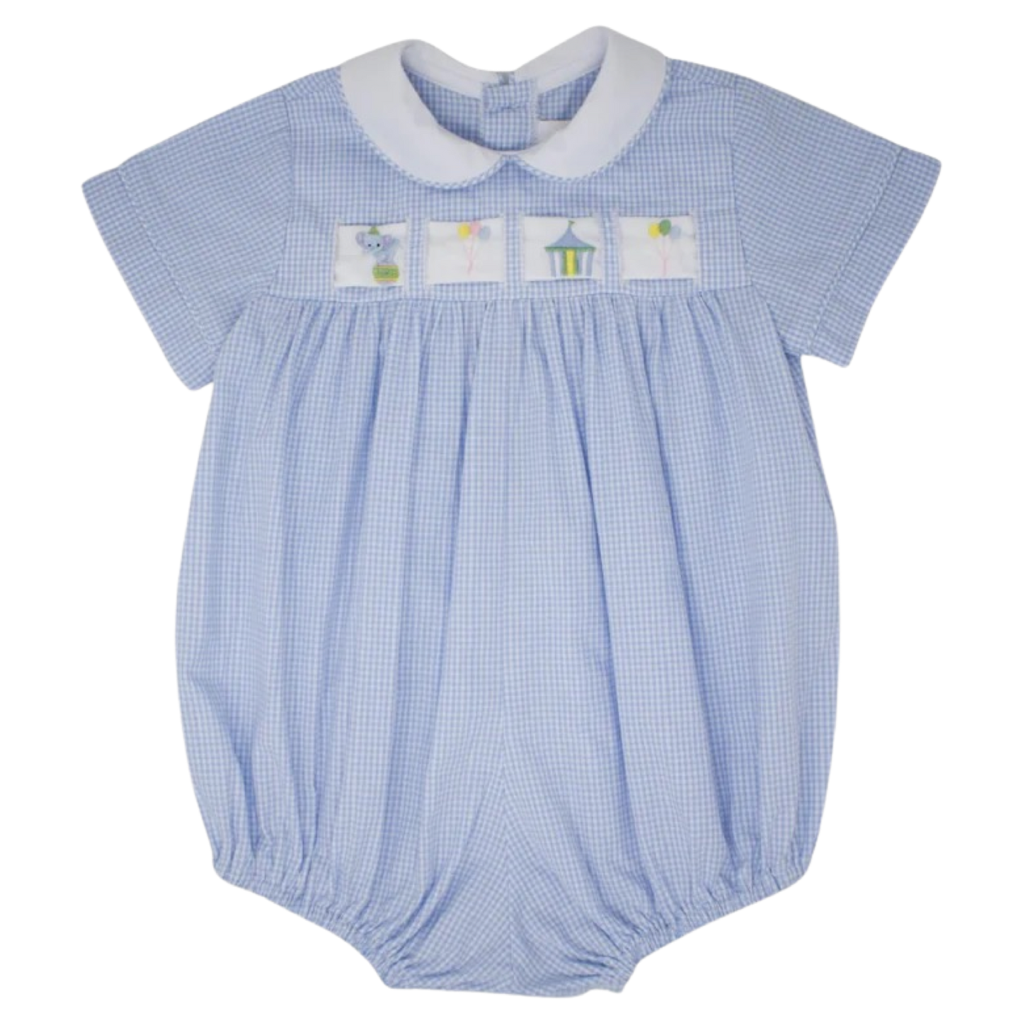 Lullaby Set Noah Ribbon Bubble - Blue Mini Gingham