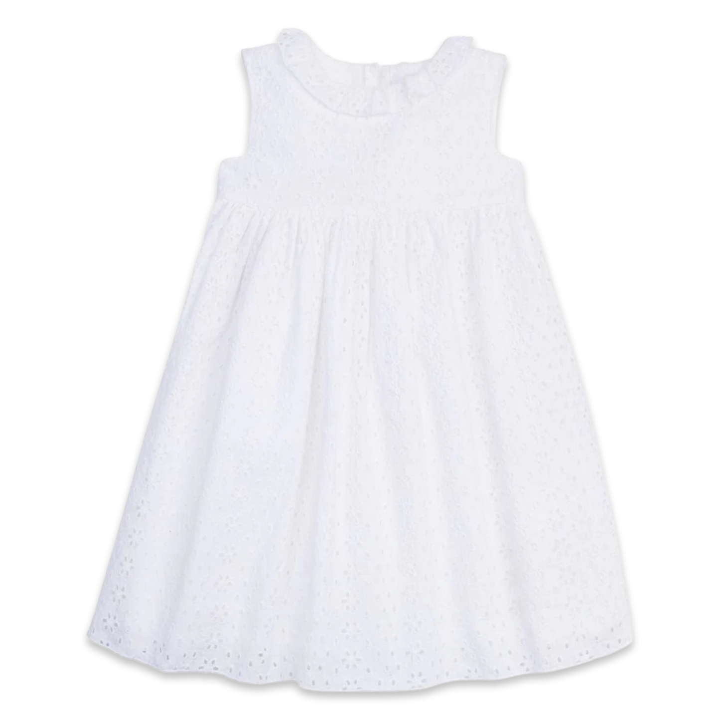 Little English Dress - White Eyelet