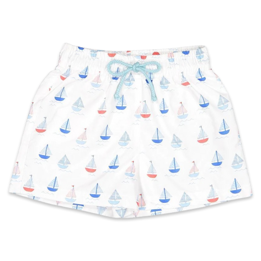 Sal & Pimenta Swim Trunk - Sailboat