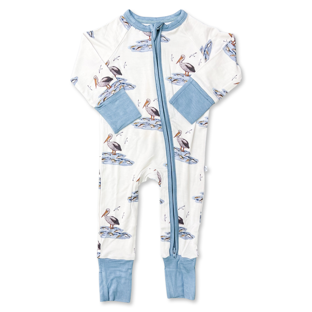 MHB Zippered Pajama - Pelican
