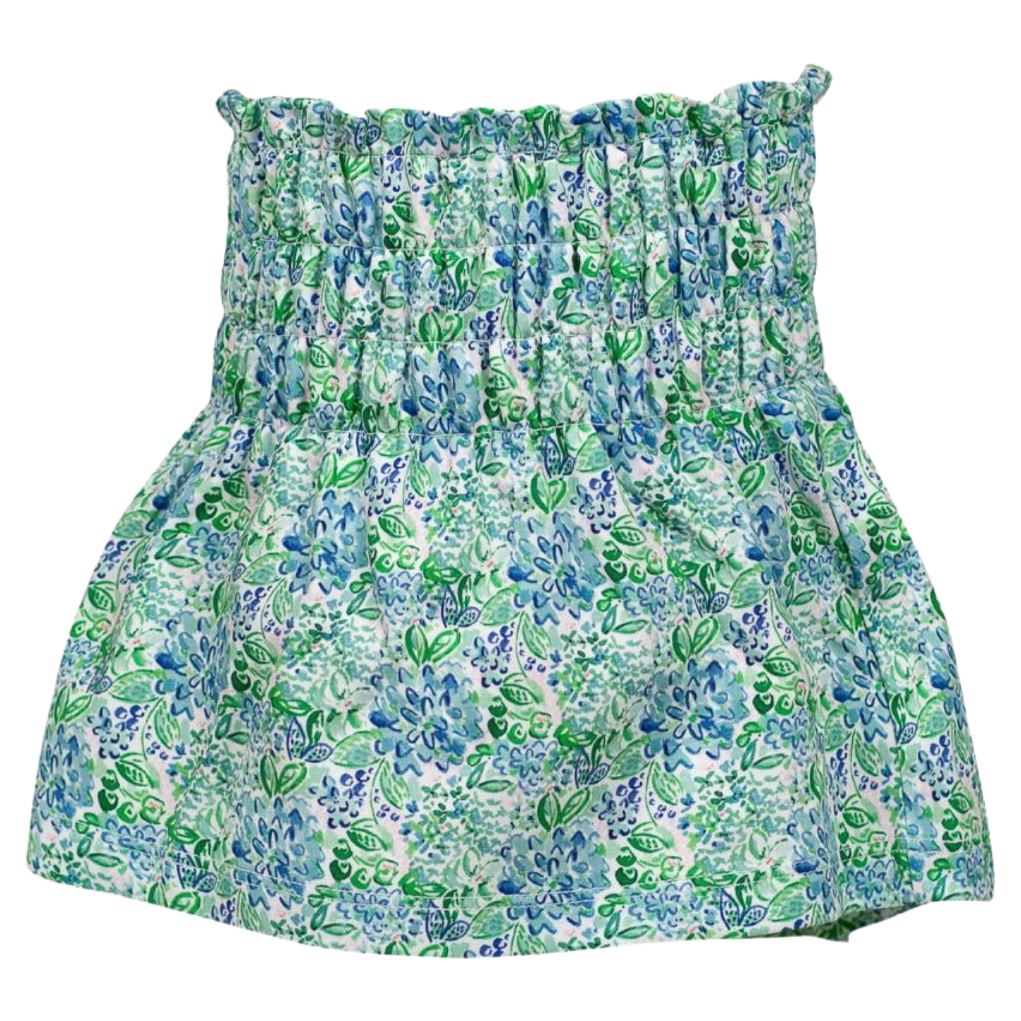 The Proper Peony Blue Aster Smocked Skirt