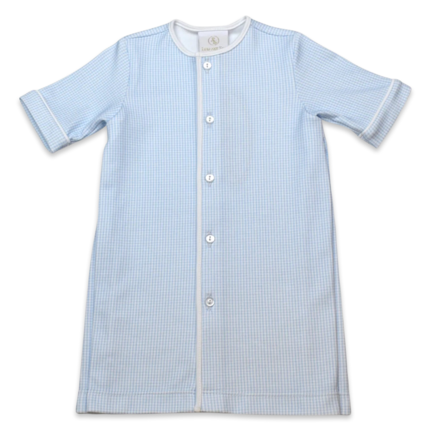 Lullaby Set Daygown - Blue Gingham