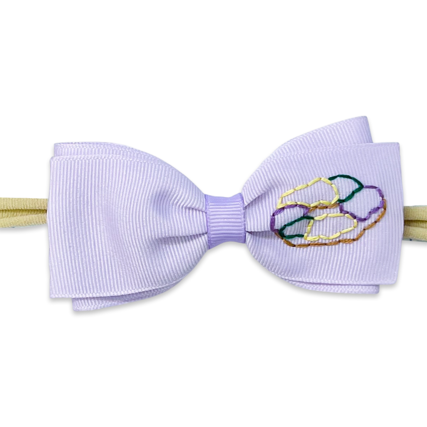 Embroidered Nylon Headband - Small