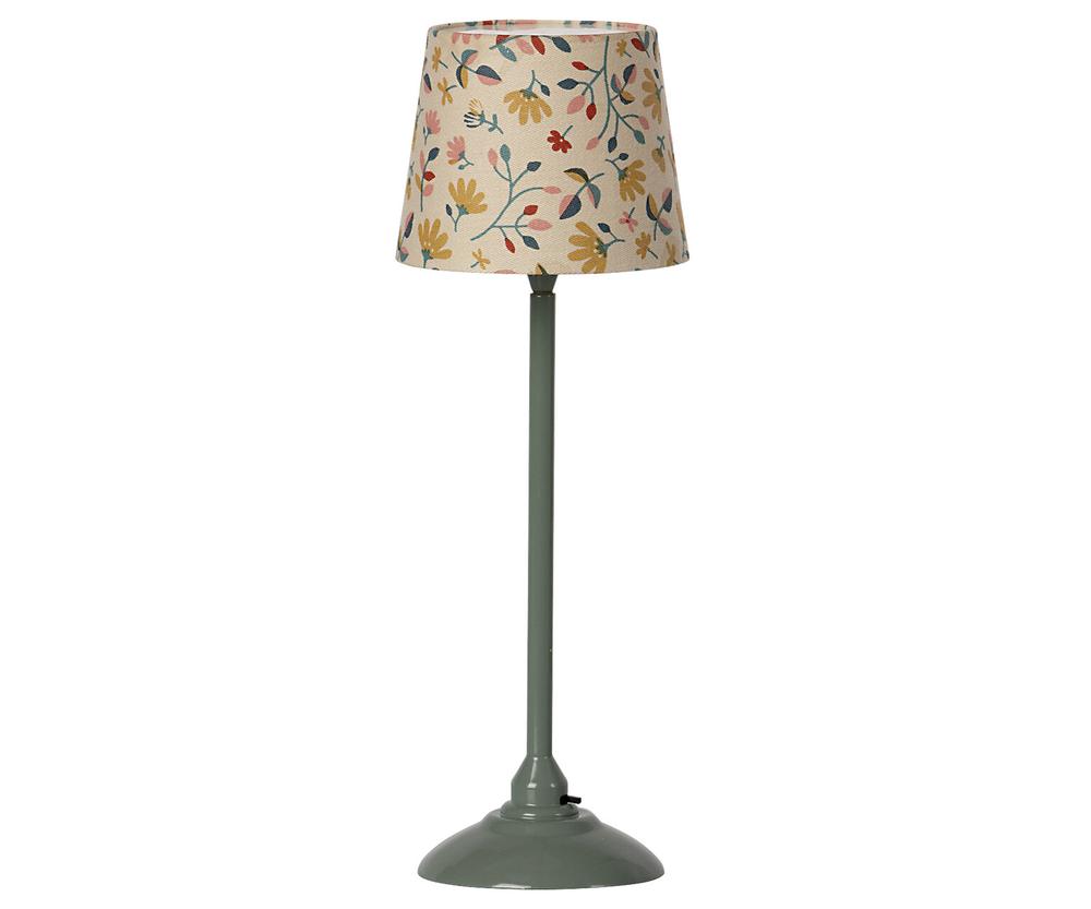 Maileg Miniature Floor Lamp - Dark Mint