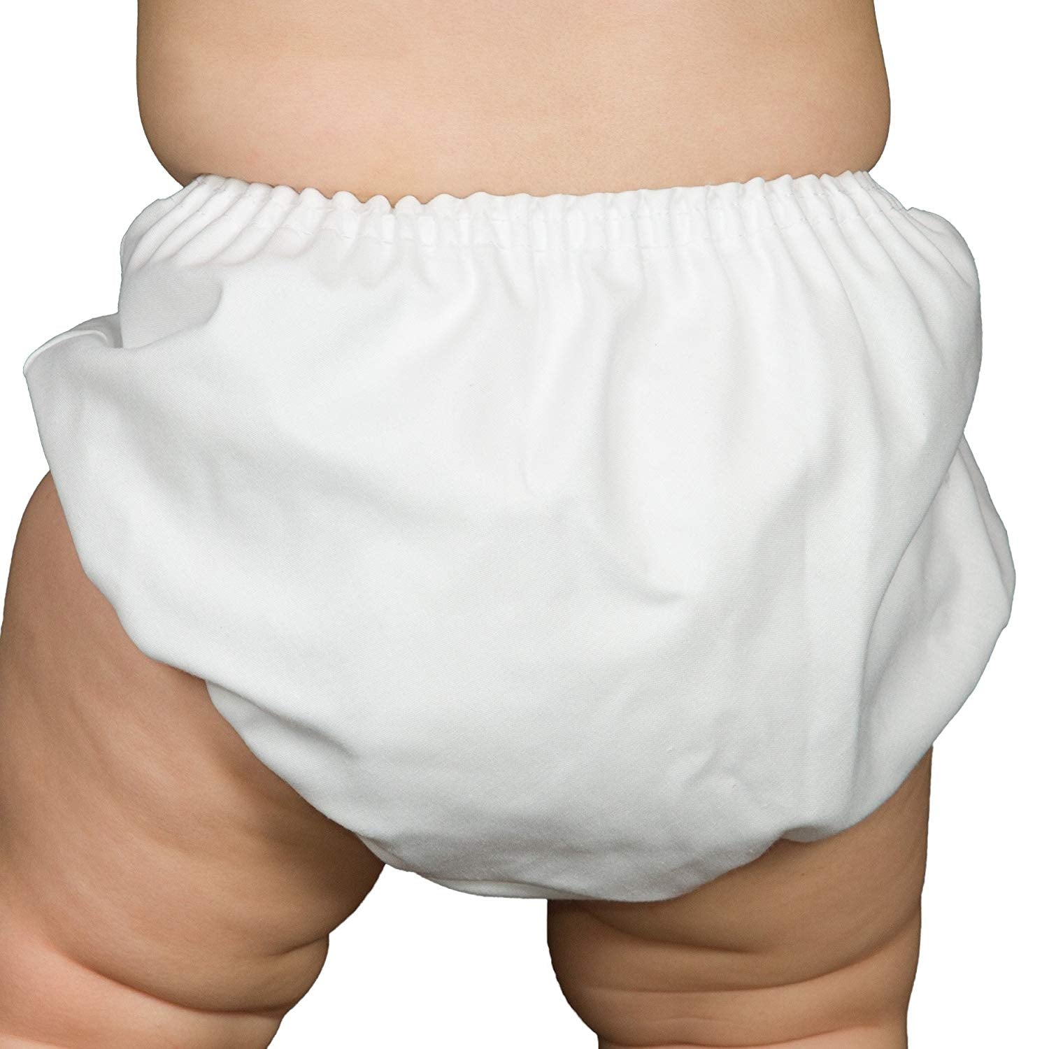ICM Unisex White Batiste Diaper Cover