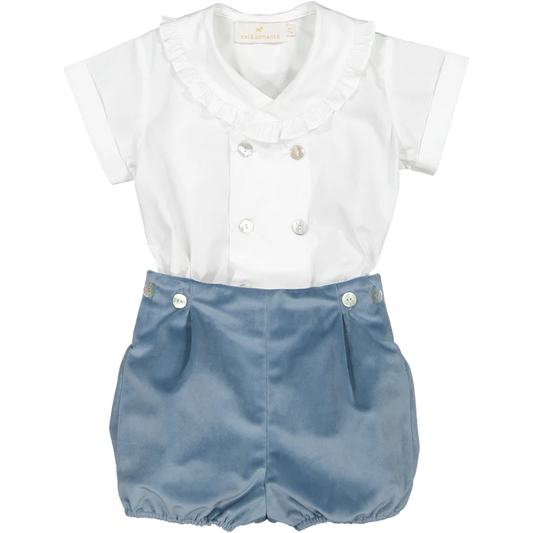 Sal & Pimenta Baby Set - Dusty Blue