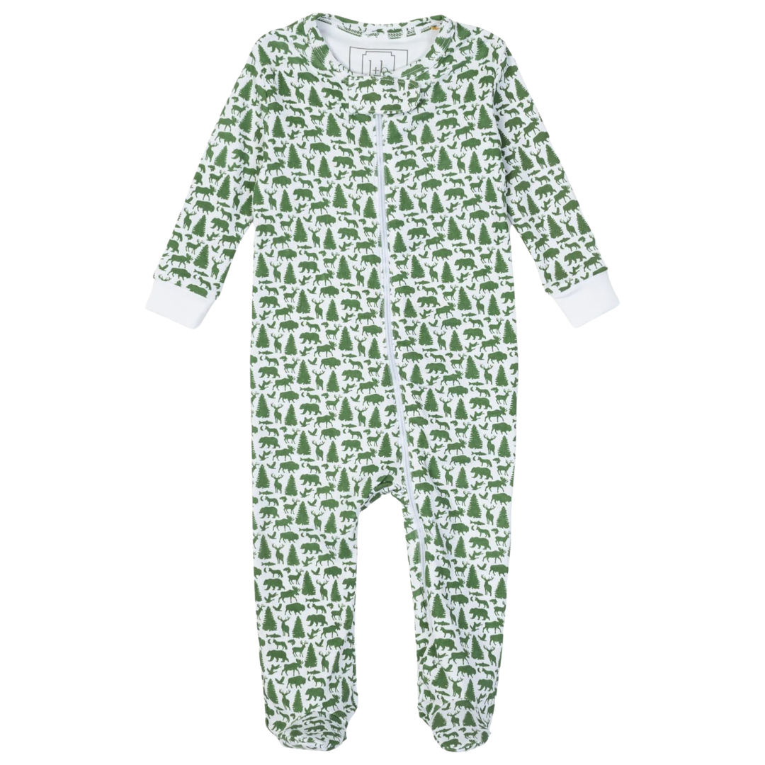 Lila + Hayes Parker Zipper Pajama - Great Outdoors
