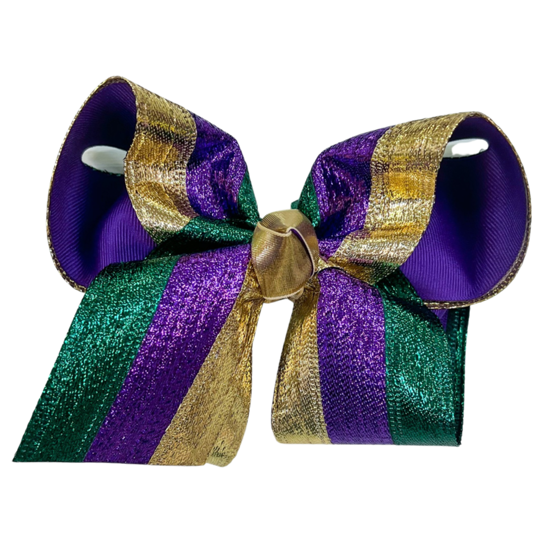 KC Bow - Metallic Mardi Gras