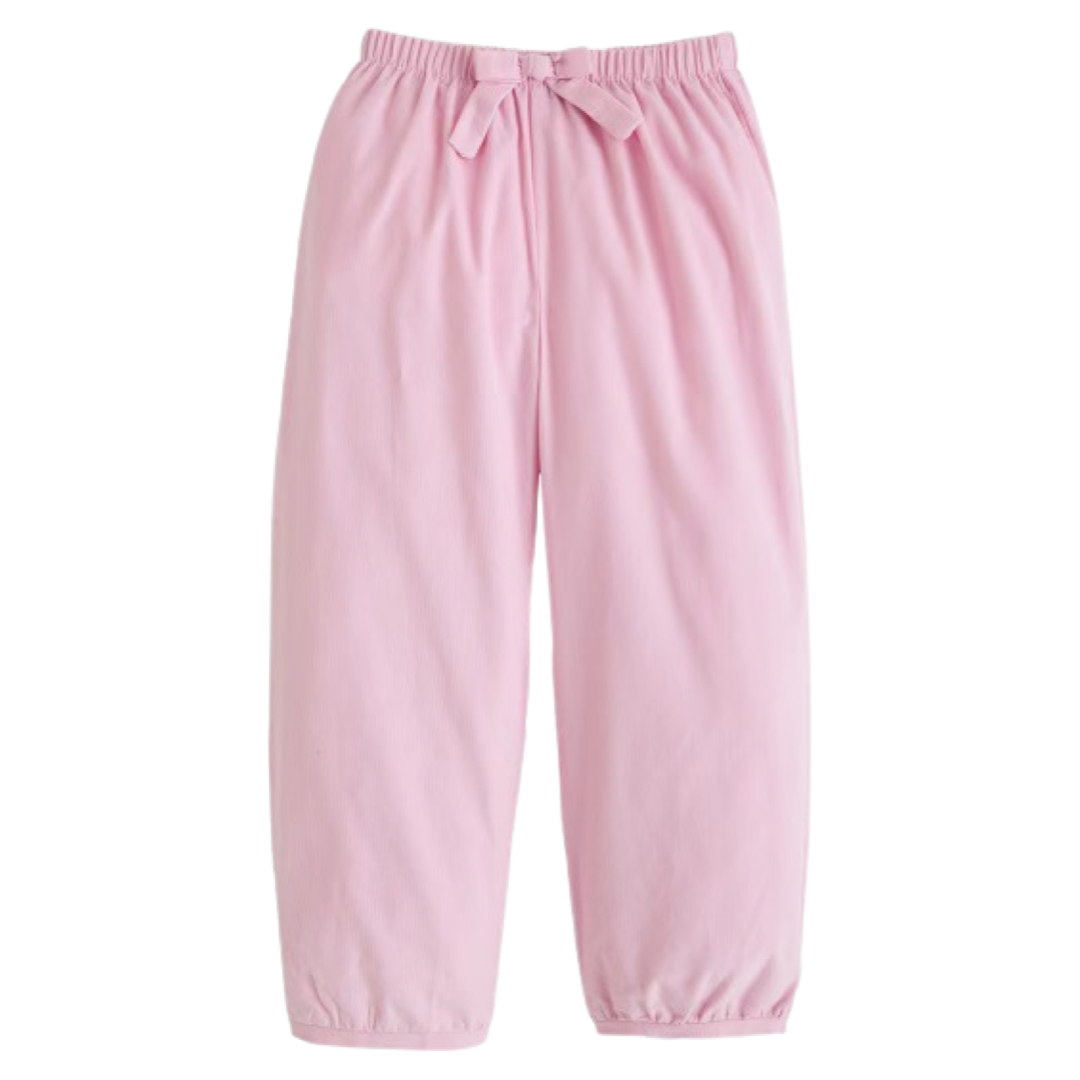 Little English Banded Bow Pant - Pink