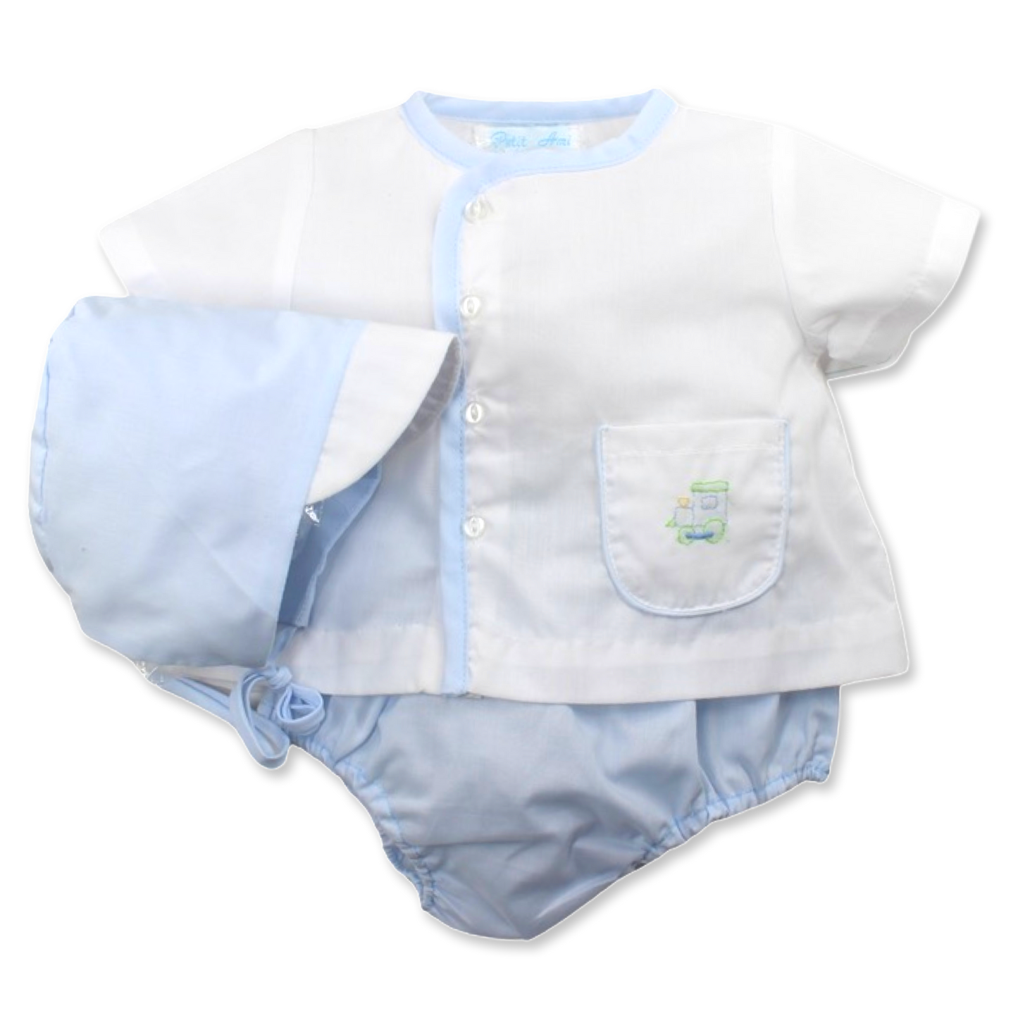 Diaper Set + Hat - Train