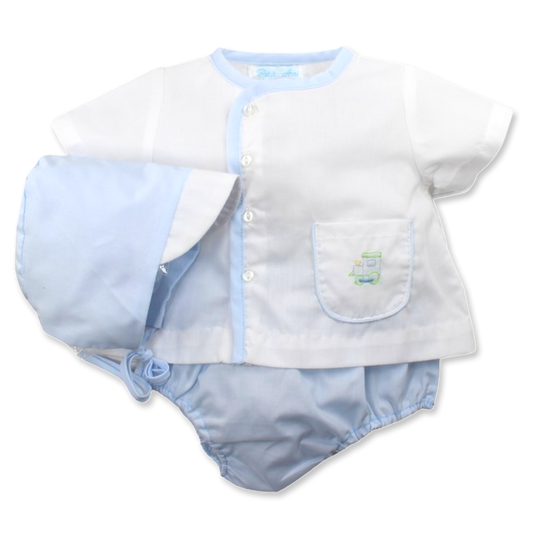 Diaper Set + Hat - Train