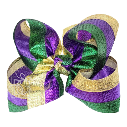 BC Mardi Gras Metallic Bow