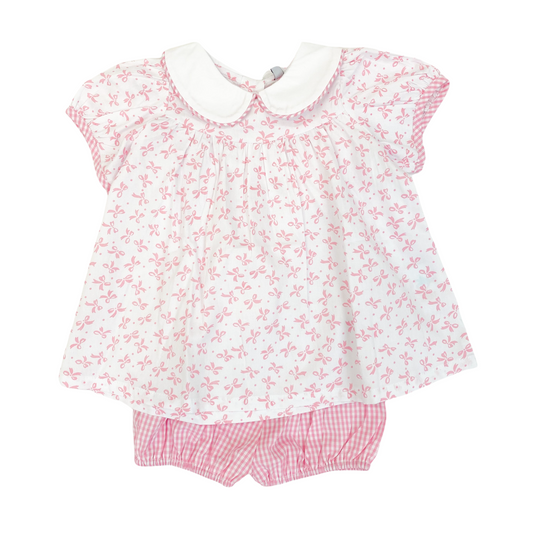 Little Louanne Bloomer Set - Bow