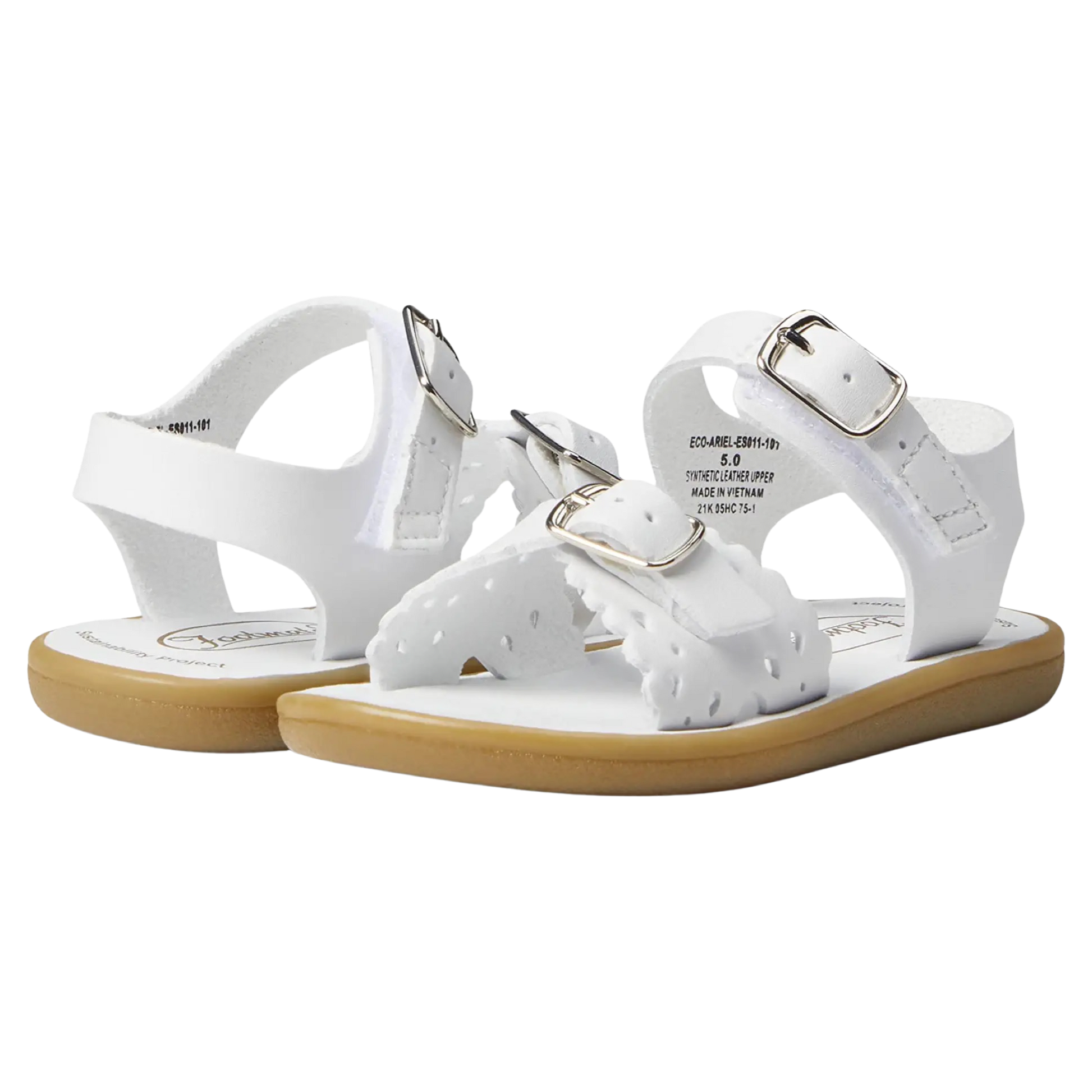 Footmates Ariel Eco White Lulu and Bean