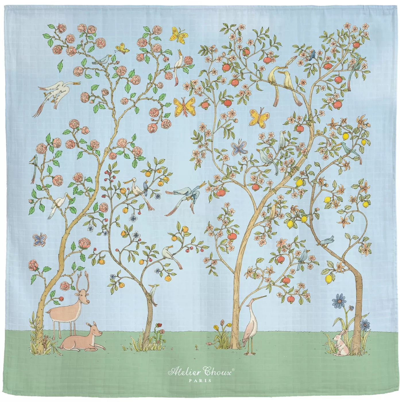 Atelier Choux Swaddle - In Bloom Blue