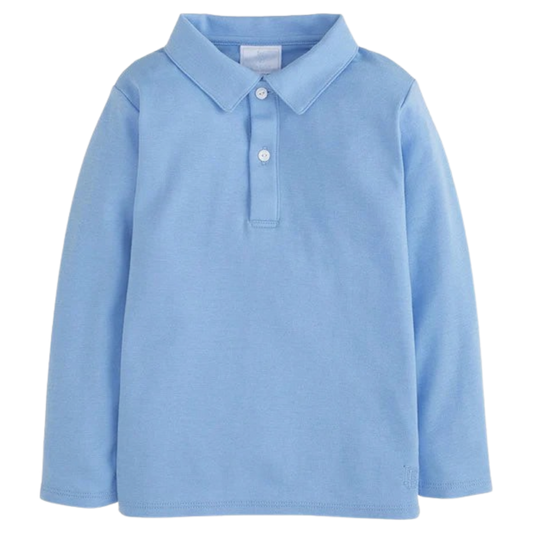 Little English LS Polo - Lt. Blue