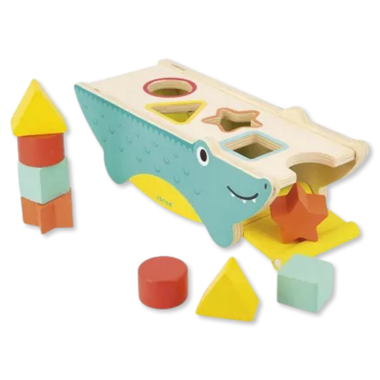 Janod Crocodile Shape Sorter