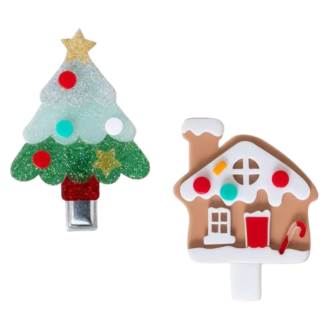 LR Clip Set - Tree + Gingerbread House