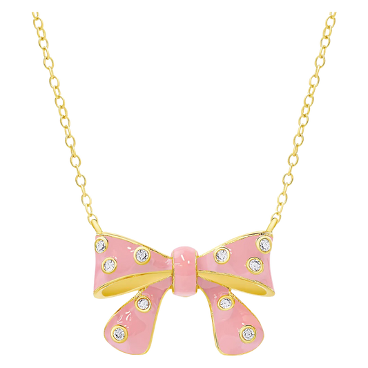 LN Necklace - Bow CZ