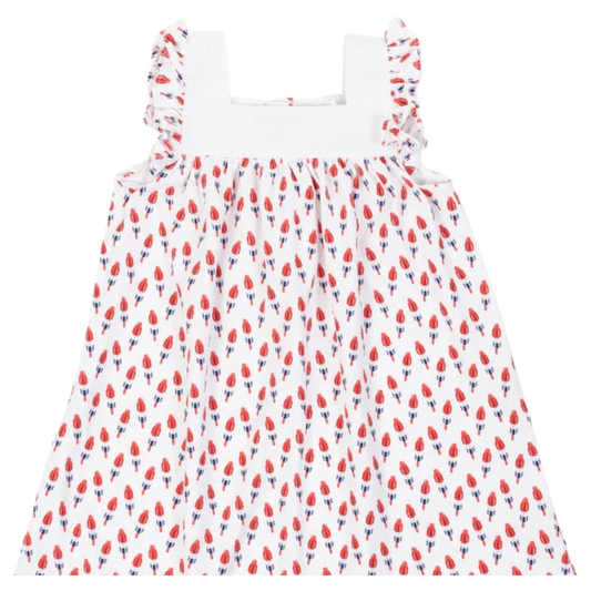 Lila + Hayes Caroline Dress - Patriotic Popsicles