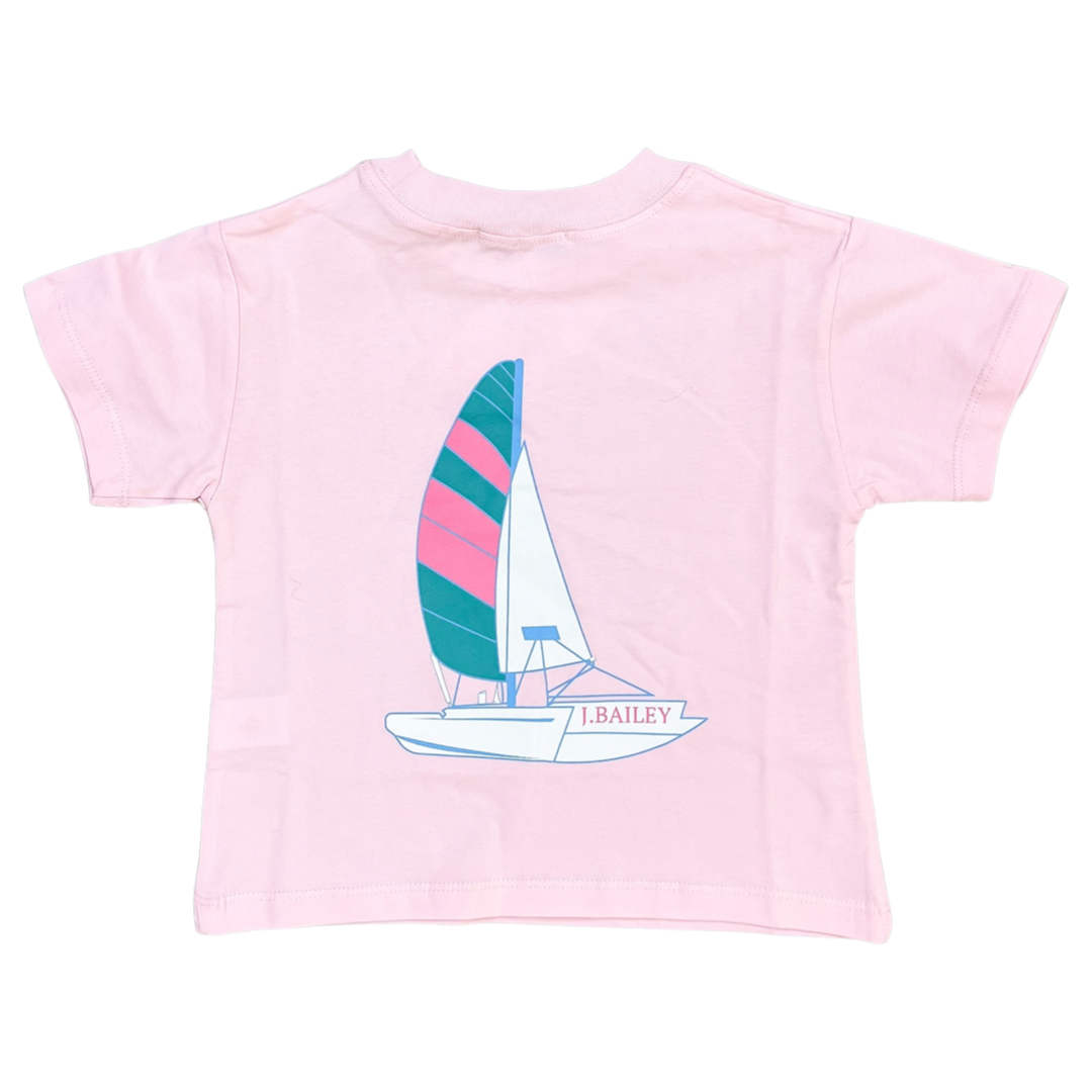 Bailey Tee - Pink Sail