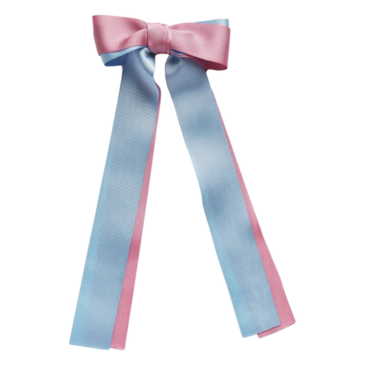 EH Long Tail Bow - Pink/Blue