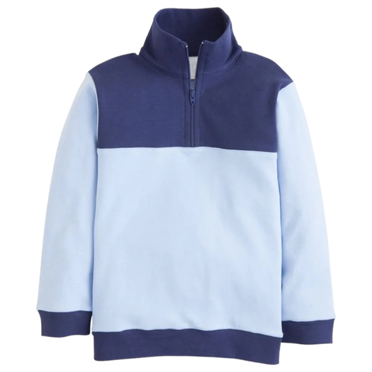 Little English Hastings Half-Zip - Blue