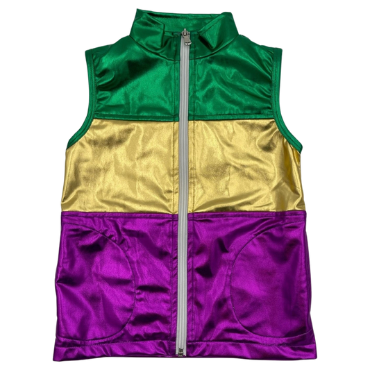 BS Metallic Vest - Mardi Gras