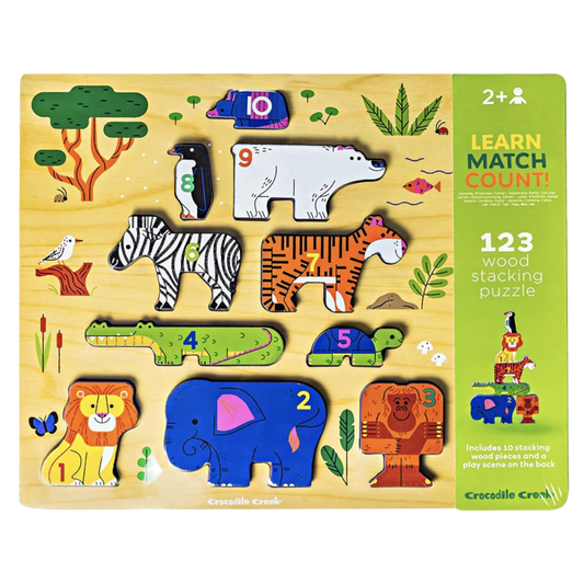 CC Wooden Puzzle - 123 Zoo