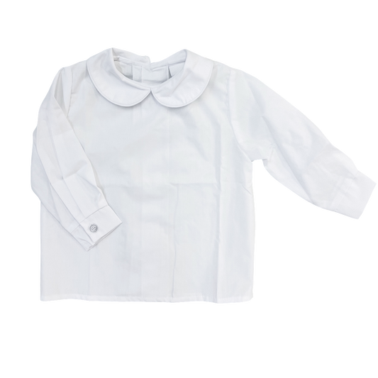 Bailey LS Piped Shirt - White