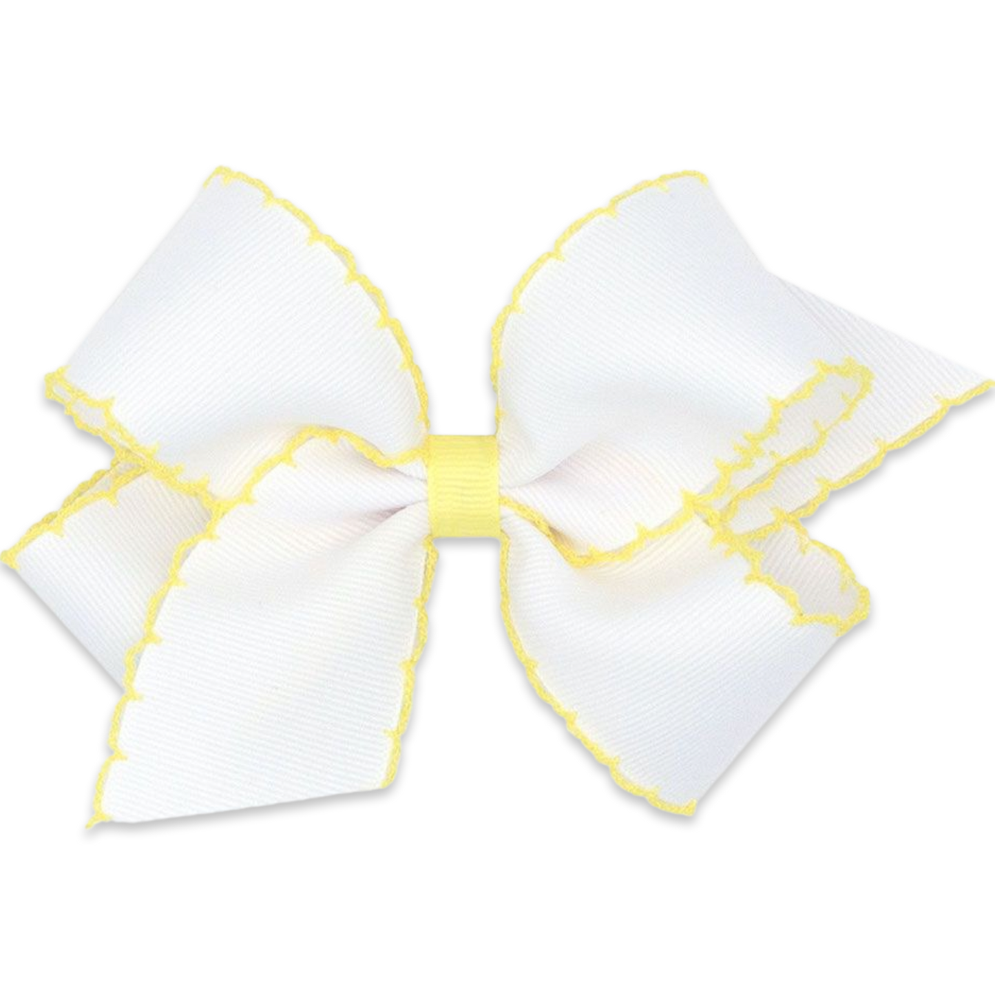 WO Moonstitch White Bow - Colored Trim