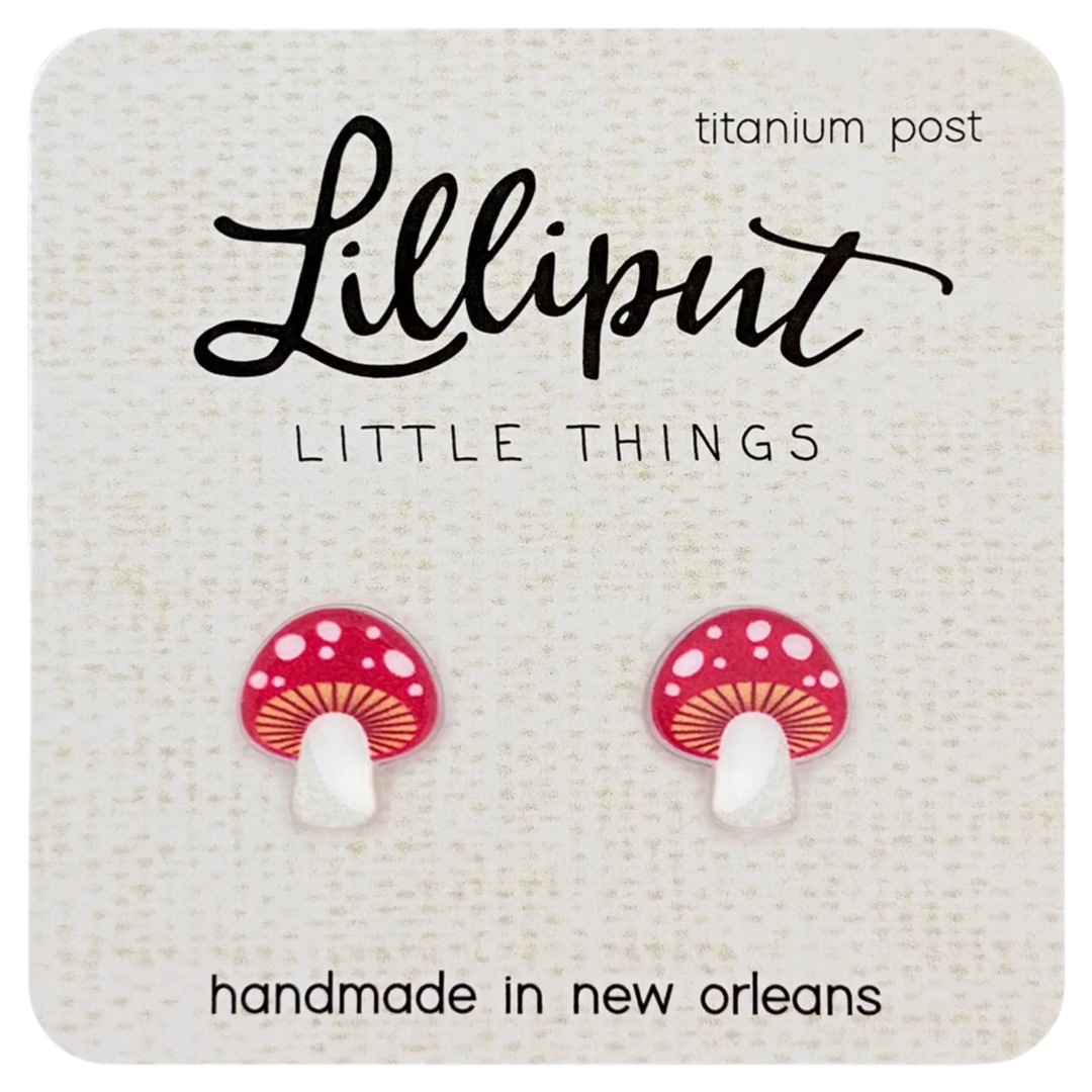 LP Earring - Mushroom