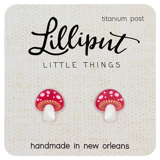 LP Earring - Mushroom