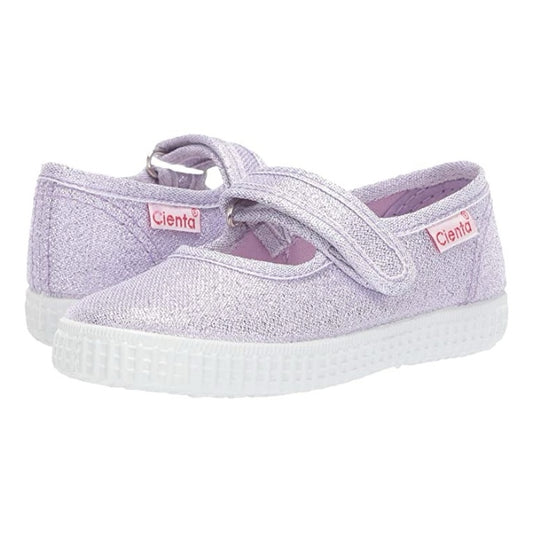 Canvas Mary Jane - Lilac Glitter