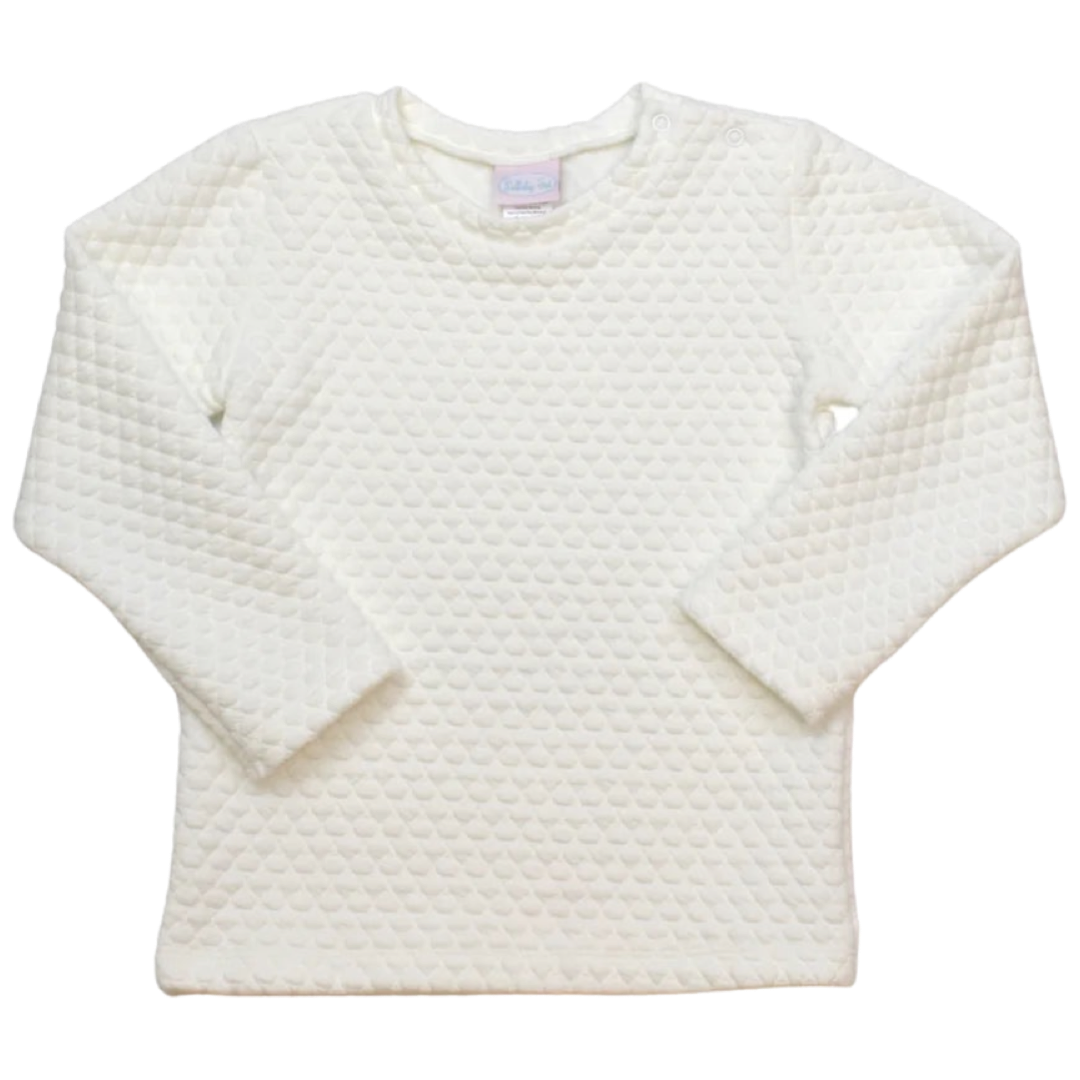 Lullaby Set Pullover - Quilted Cream