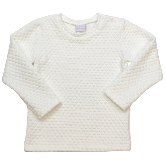 Lullaby Set Pullover - Quilted Cream