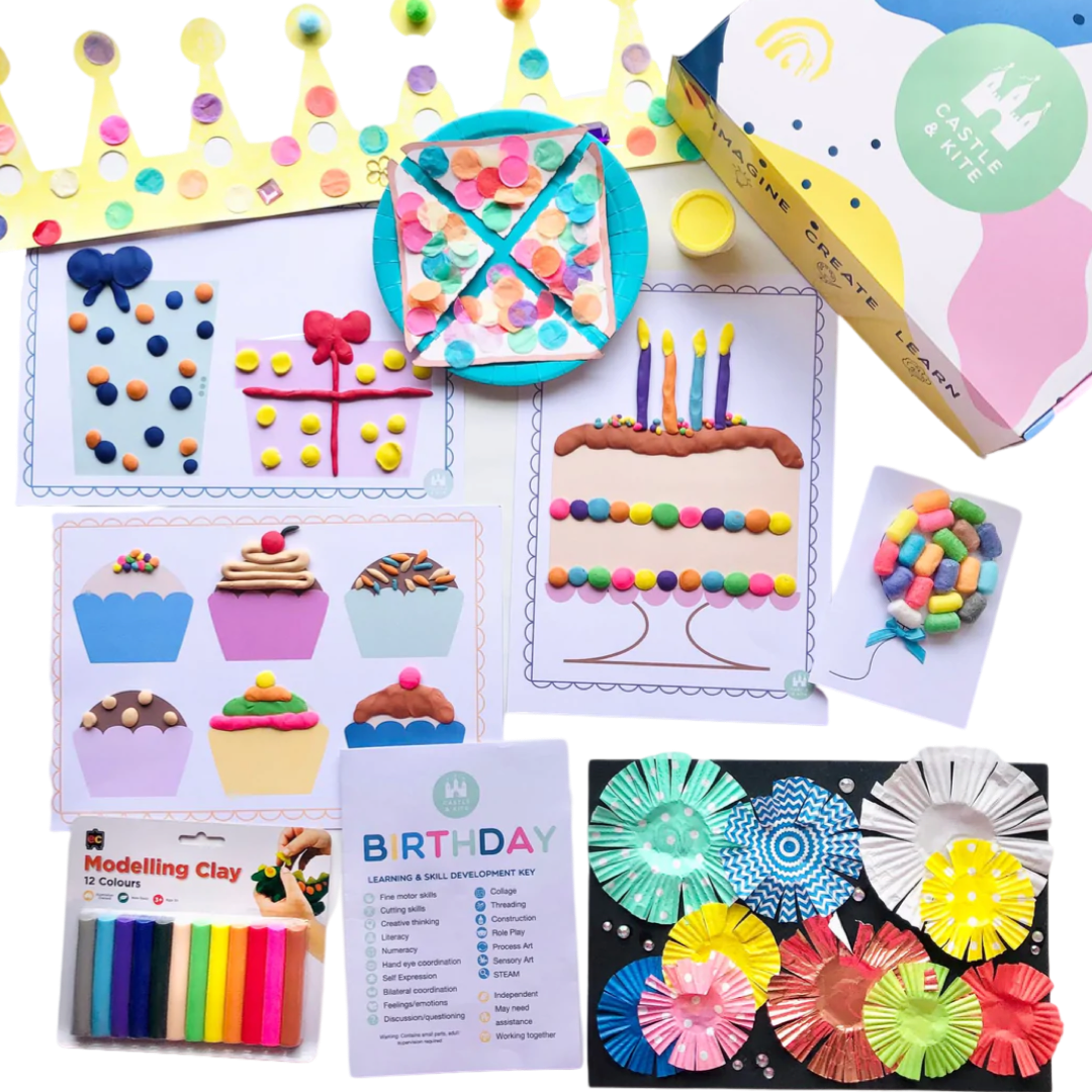 Castle Kite Birthday Craft Box