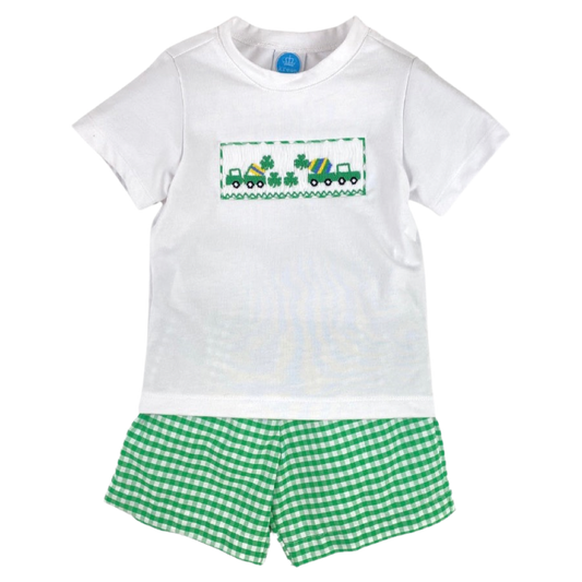 Krewe Smocked Short Set - Clover