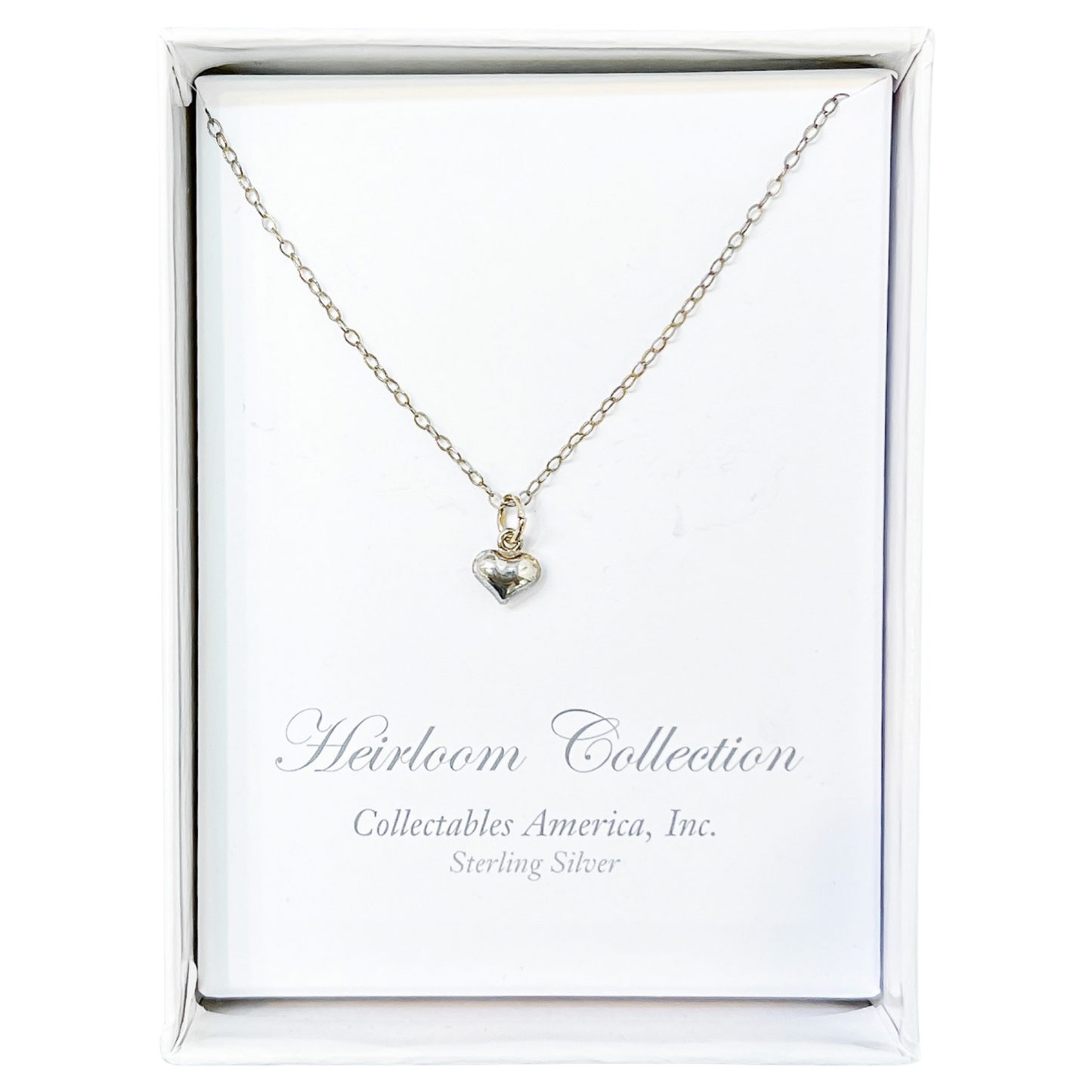 CA Silver Heart Necklace