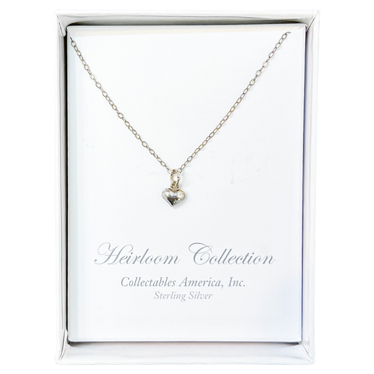 CA Silver Heart Necklace