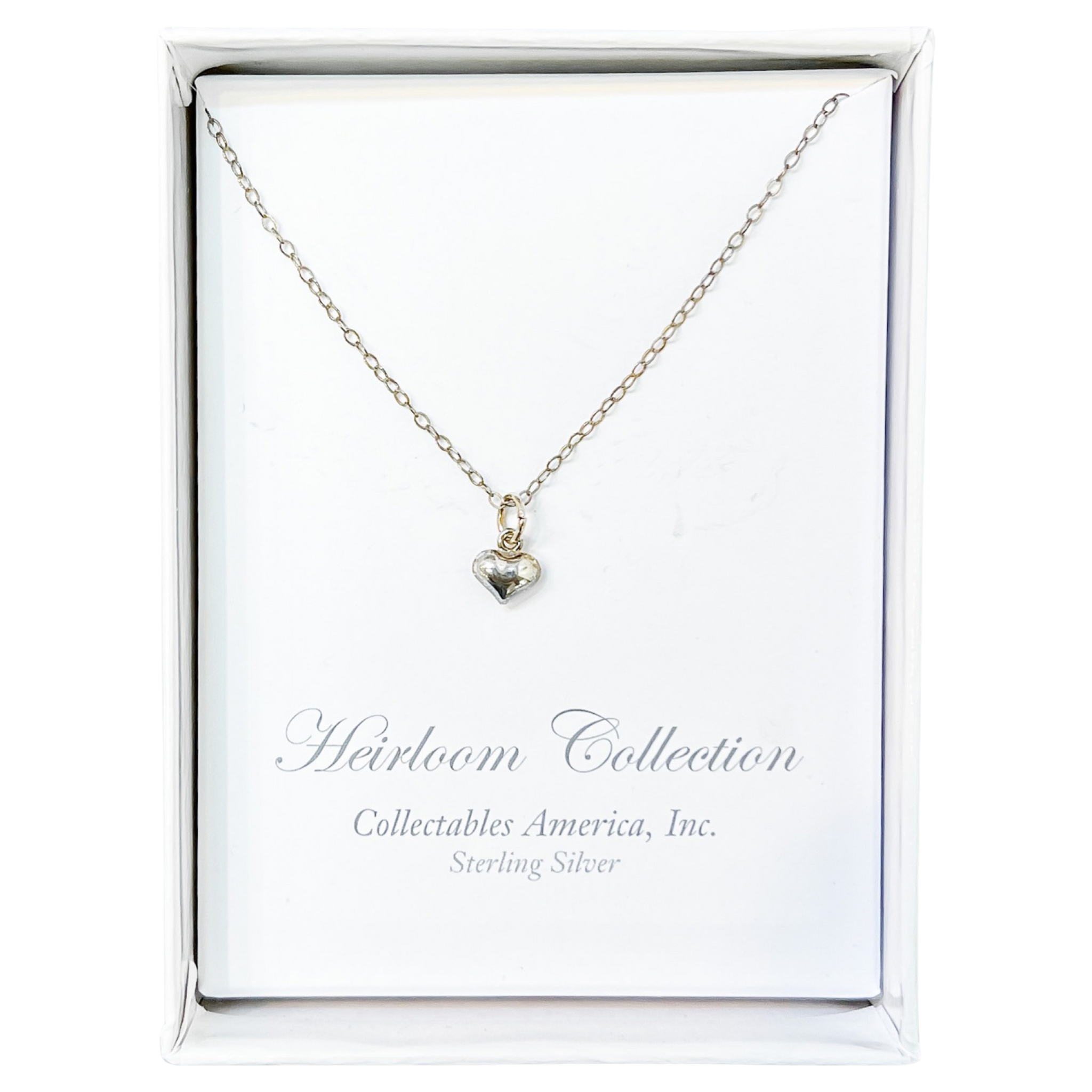 CA Silver Heart Necklace