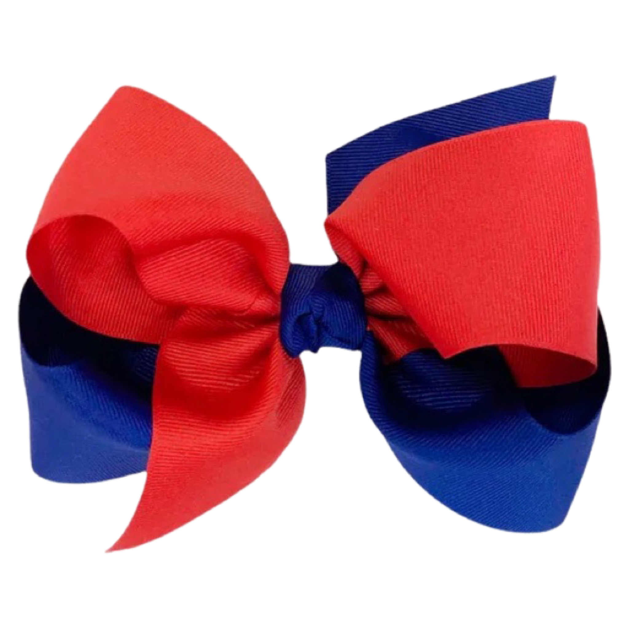 BC Two-Toned Bow - Navy & Red