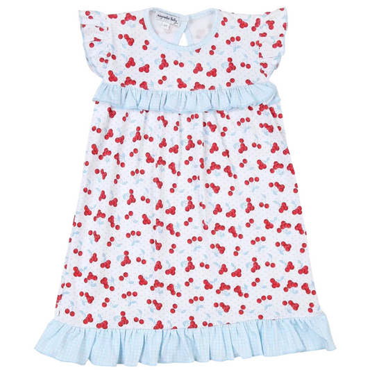 MB Flutters Dress - Cherries