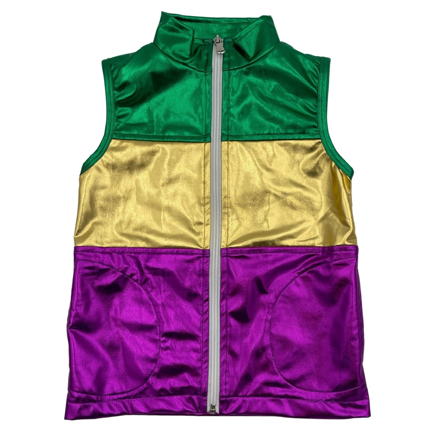 BS Metallic Vest - Mardi Gras