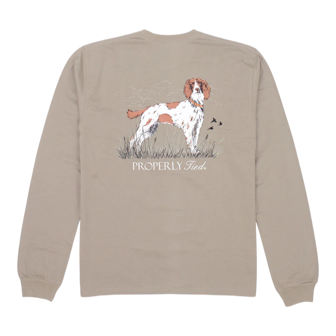 Properly Tied LS Tee - Springer Spaniel