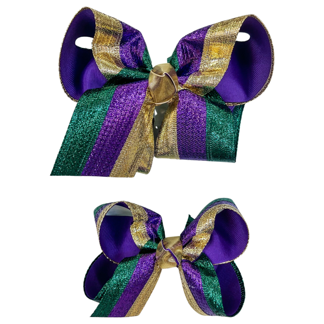 KC Bow - Metallic Mardi Gras