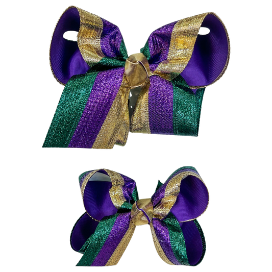 KC Bow - Metallic Mardi Gras